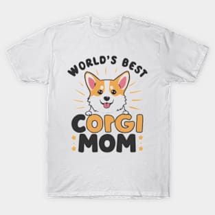 World's Best Corgi Mom Dog Owner funny T-Shirt